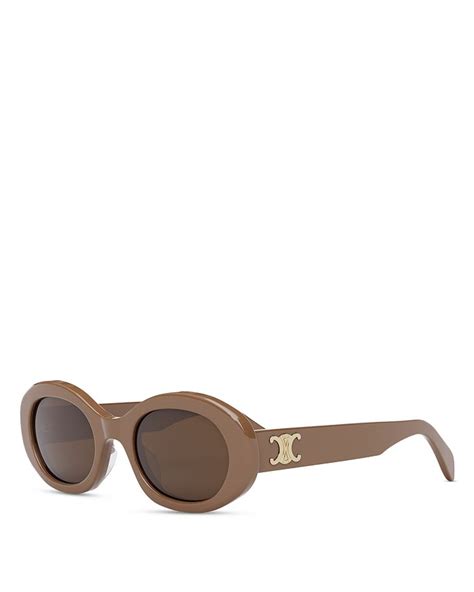 triomphe oval sunglasses celine|celine triomphe sunglasses sale.